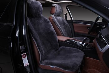 Накидка на переднее сиденье AUTOPILOT Короткий ворс (1 шт., овчина, цельная шкура, класс А) Toyota Supra (1986-1993)