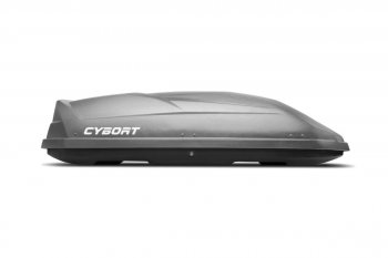 30 999 р. Багажный бокс CYBORT CarNet (460 л, двухсторонний, быстросъемные крепления краб) на крышу   (серый матовый с защитным покрытием Raptor)  с доставкой в г. Горно‑Алтайск. Увеличить фотографию 5