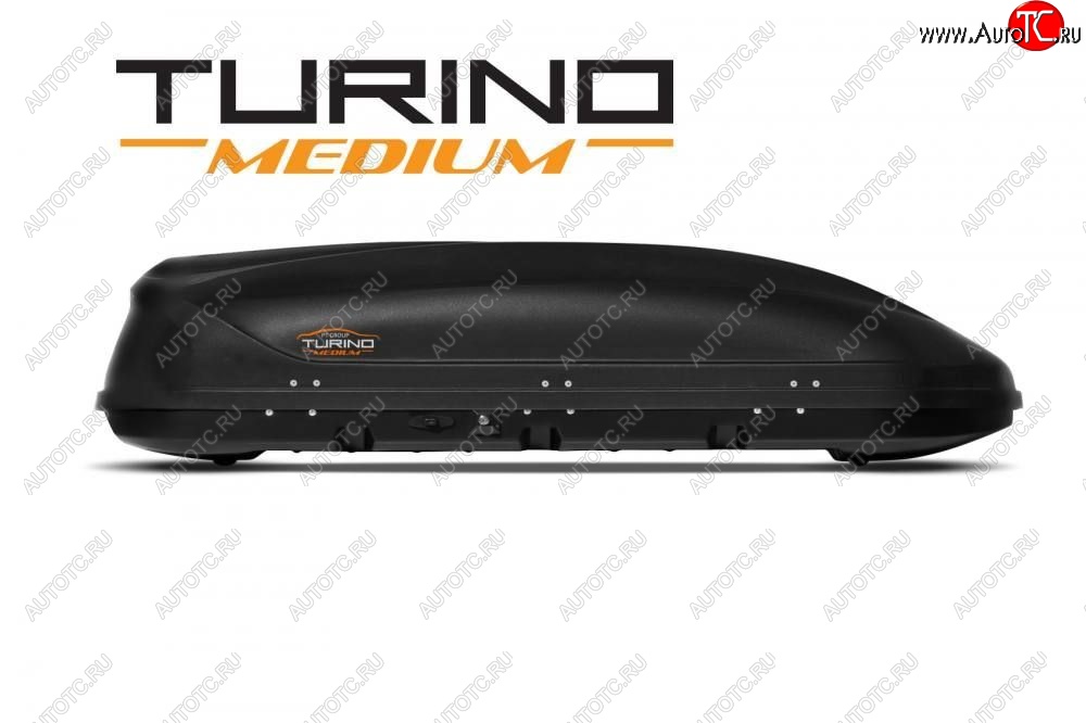 23 309 р. Автобокс PT GROUP (460л., 191х79х46 см, одностороннее открывание) Turino Medium черный   (Черный)  с доставкой в г. Горно‑Алтайск