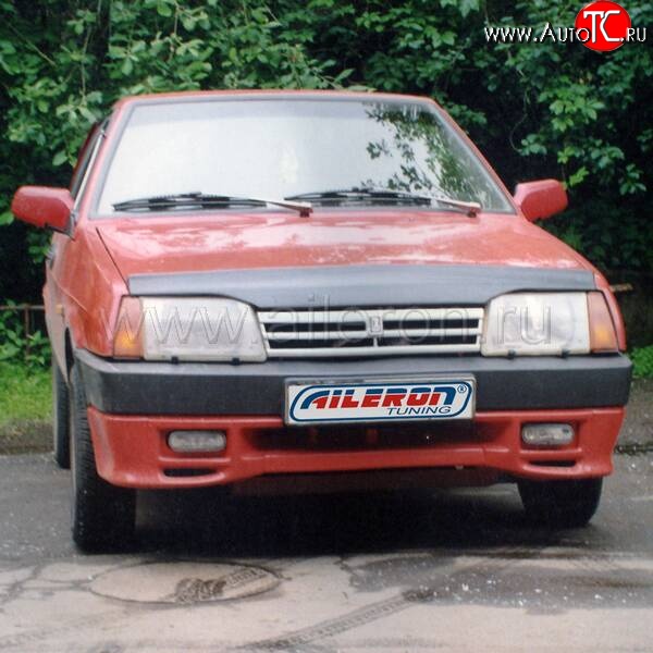 499 р. Накладка на передний бампер Aileron Лада 2108 (1984-2003) (Неокрашенная)  с доставкой в г. Горно‑Алтайск