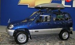 2 499 р. Накладки на двери (молдинги) Стандарт Chevrolet Niva 2123 дорестайлинг (2002-2008) (Неокрашенные)  с доставкой в г. Горно‑Алтайск. Увеличить фотографию 4