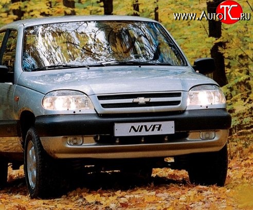 3 289 р. Передний бампер Стандартный Chevrolet Niva 2123 дорестайлинг (2002-2008) (Окрашенный)  с доставкой в г. Горно‑Алтайск