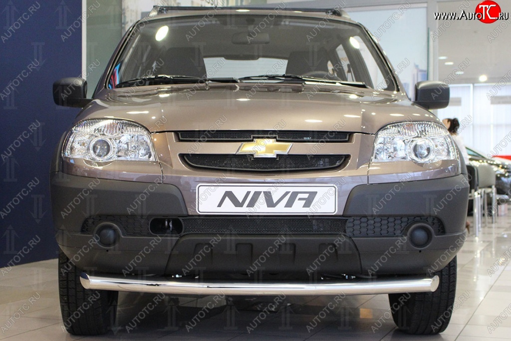 2 199 р. Защитная сетка на бампер Russtal (черная, 3 части)  Chevrolet Niva  2123 (2002-2008), Лада 2123 (Нива Шевроле) (2002-2008)  с доставкой в г. Горно‑Алтайск