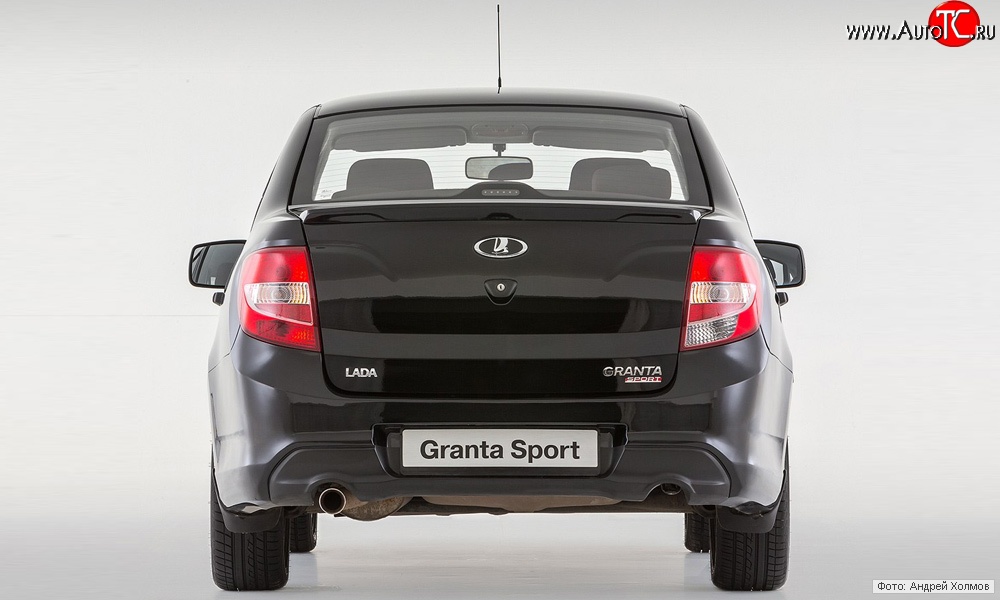 9 799 р. Задний бампер Granta Sport  Лада Гранта  2190 (2011-2017) седан дорестайлинг (Неокрашенный)  с доставкой в г. Горно‑Алтайск