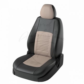 Чехлы для сидений (Стандарт) Lord Autofashion Турин (экокожа, сплошная спинка) Лада Гранта 2190 седан  дорестайлинг (2011-2017)
