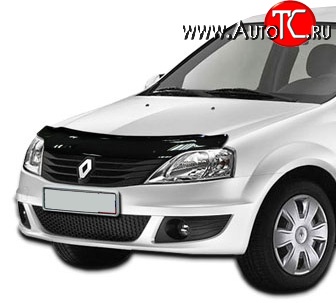 3 199 р. Дефлектор капота NovLine  Renault Logan  1 (2004-2010), Лада Ларгус (2012-2021)  с доставкой в г. Горно‑Алтайск