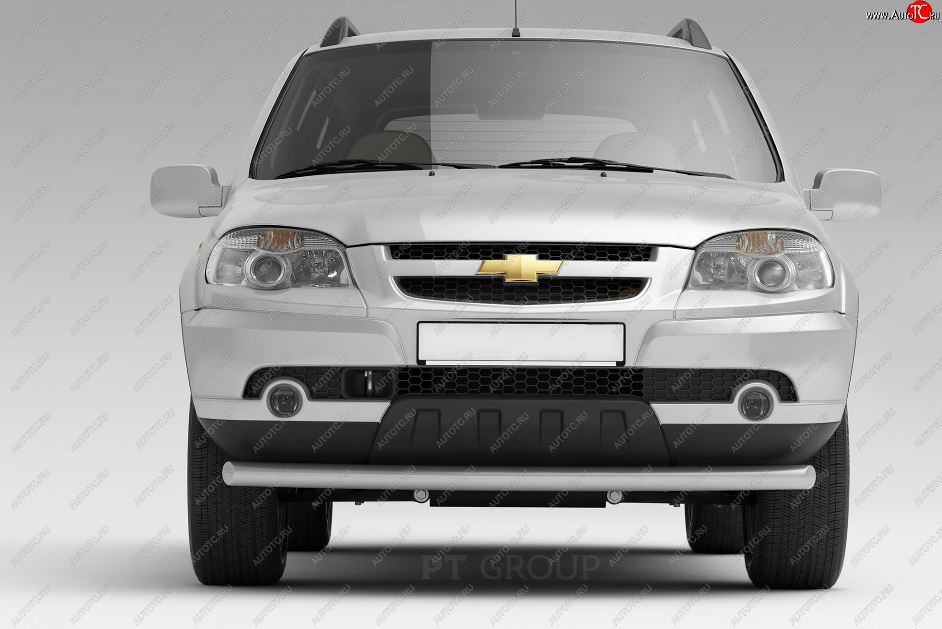 4 449 р. Защита переднего бампера Petroil Tuning (Ø63 мм)  Chevrolet Niva  2123 (2009-2020), Лада 2123 (Нива Шевроле) (2009-2021) (Сталь полимерным покрытием в цвет: серебристый❞Искра❝)  с доставкой в г. Горно‑Алтайск