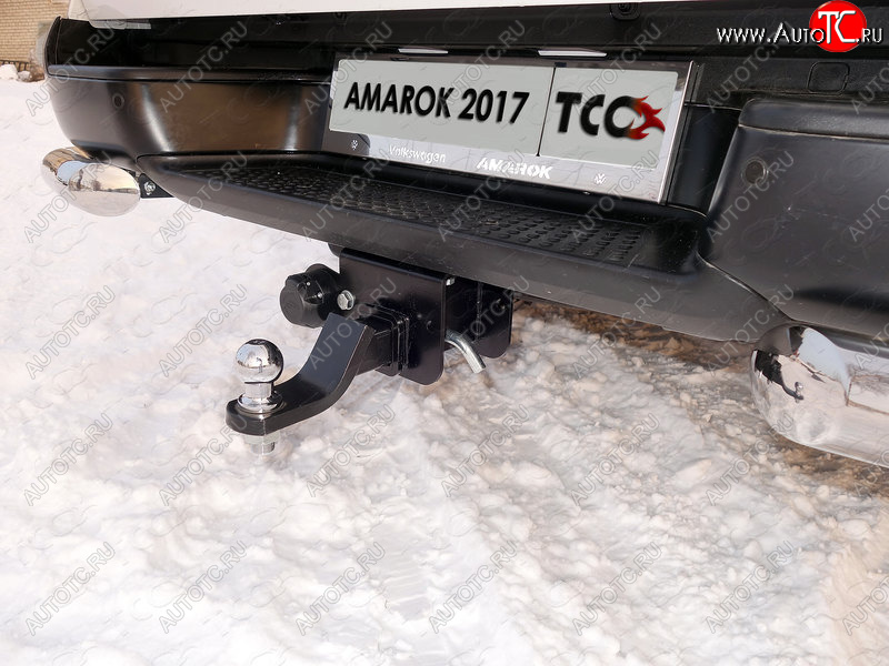 11 799 р. Фаркоп (тягово-сцепное устройство) TCC Volkswagen Amarok дорестайлинг (2009-2016) (Оцинкованный, шар E - оцинкованный)  с доставкой в г. Горно‑Алтайск