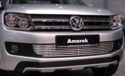 8 399 р. Декоративная вставка воздухозаборника Berkut Volkswagen Amarok дорестайлинг (2009-2016)  с доставкой в г. Горно‑Алтайск. Увеличить фотографию 2