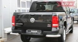 12 779 р. Защита заднего бампера Souz-96 (d76)  Volkswagen Amarok (2009-2016) дорестайлинг  с доставкой в г. Горно‑Алтайск. Увеличить фотографию 1