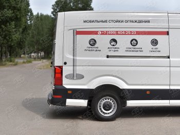 13 399 р. Защита заднего бампера (Ø75х42 мм, нержавейка) Russtal  Volkswagen Crafter  2 (2017-2024)  с доставкой в г. Горно‑Алтайск. Увеличить фотографию 3