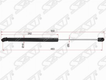 Газовый упор крышки багажника SAT Volkswagen Golf 6 хэтчбэк 5 дв. (2008-2014)