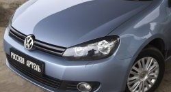 449 р. Реснички на фары RA  Volkswagen Golf  6 (2008-2014) хэтчбэк 5 дв. (Неокрашенные)  с доставкой в г. Горно‑Алтайск. Увеличить фотографию 3