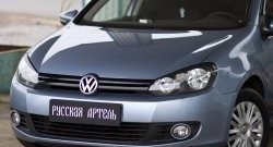 449 р. Реснички на фары RA  Volkswagen Golf  6 (2008-2014) хэтчбэк 5 дв. (Неокрашенные)  с доставкой в г. Горно‑Алтайск. Увеличить фотографию 4