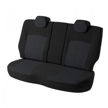 6 449 р. Чехлы для сидений (A6/1B) Lord Autofashion Дублин (жаккард)  Volkswagen Jetta  A6 (2011-2018) седан дорестайлинг, седан рестайлинг (Черный, вставка Прямоугольник чёрный)  с доставкой в г. Горно‑Алтайск. Увеличить фотографию 3