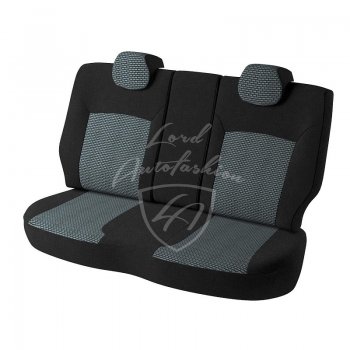 6 449 р. Чехлы для сидений Lord Autofashion Дублин (жаккард)  Volkswagen Jetta  A6 (2011-2018) седан дорестайлинг, седан рестайлинг (Черный, вставка Сеул серый)  с доставкой в г. Горно‑Алтайск. Увеличить фотографию 2