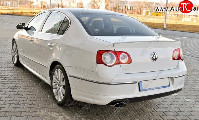 3 449 р. Лип спойлер R-LINE STYLE Volkswagen Passat B6 седан (2005-2011) (Неокрашенный)  с доставкой в г. Горно‑Алтайск