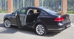 2 259 р. Накладки на порожки RA (комплект) Volkswagen Passat B7 седан (2010-2015)  с доставкой в г. Горно‑Алтайск. Увеличить фотографию 2