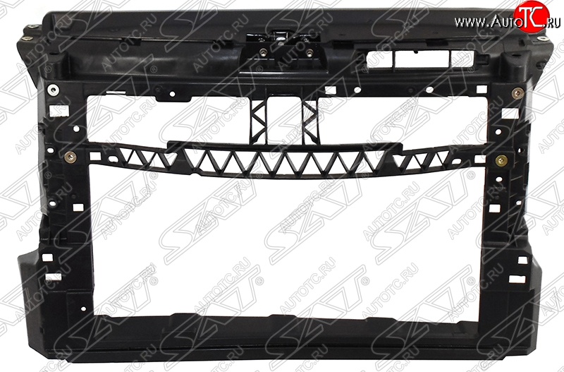 2 869 р. Рамка радиатора (телевизор) (бензин) SAT Volkswagen Polo 5 седан рестайлинг (2015-2020) (Неокрашенная)  с доставкой в г. Горно‑Алтайск
