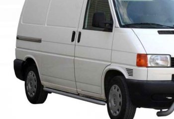 Защита порогов ТехноСфера (Техно Сфера) (Сталь с покрытием, 51 mm) Volkswagen Transporter T4 дорестайлинг (1990-1996)