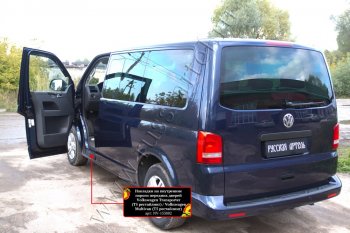 939 р. Накладки на внутренние пороги передних дверей RA  Volkswagen Transporter  T5 (2009-2015) рестайлинг  с доставкой в г. Горно‑Алтайск. Увеличить фотографию 4