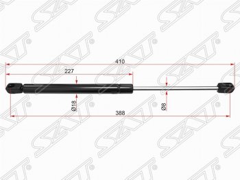 Газовый упор капота SAT Volkswagen (Волксваген) Transporter (Транспортер)  T5 (2003-2009) T5 дорестайлинг