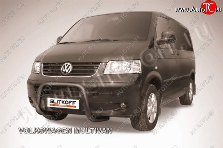 20 999 р. Кенгурятник d57 низкий мини  Volkswagen Transporter  T5 (2003-2009) дорестайлинг (Цвет: серебристый)  с доставкой в г. Горно‑Алтайск