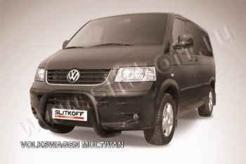 Кенгурятник d76 низкий мини Volkswagen Transporter T5 дорестайлинг (2003-2009)