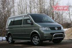 12 959 р. Защита переднего бампера Souz-96 (d60)  Volkswagen Transporter  T5 (2003-2015) дорестайлинг, рестайлинг  с доставкой в г. Горно‑Алтайск. Увеличить фотографию 1