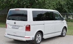 16 699 р. Защита заднего бампера (Ø75x42 мм, нержавейка, длинная база) Russtal Volkswagen Transporter T6 дорестайлинг (2015-2019)  с доставкой в г. Горно‑Алтайск. Увеличить фотографию 3