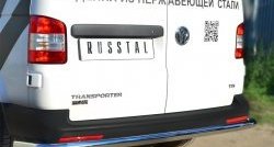 16 999 р. Защита заднего бампера (Ø63 мм, нержавейка) SLITKOFF  Volkswagen Caravelle  T5 - Transporter  T5  с доставкой в г. Горно‑Алтайск. Увеличить фотографию 2