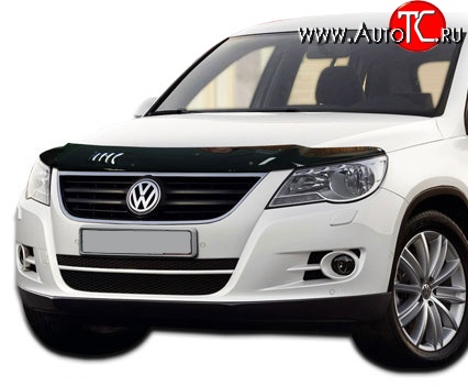 2 879 р. Дефлектор капота NovLine Volkswagen Tiguan NF дорестайлинг (2006-2011)  с доставкой в г. Горно‑Алтайск