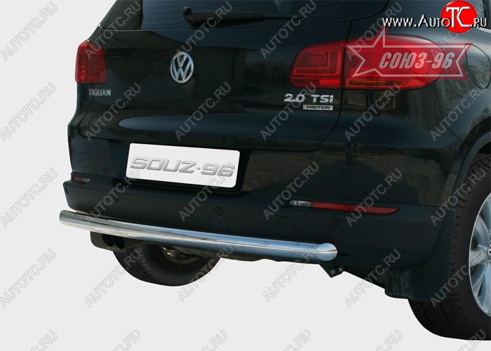 10 574 р. Защита заднего бампера Souz-96 (d60) Volkswagen Tiguan NF дорестайлинг (2006-2011)  с доставкой в г. Горно‑Алтайск