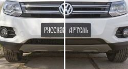 1 639 р. Защитная сетка решетки переднего бампера (Track & Field) РА Volkswagen Tiguan NF рестайлинг (2011-2017)  с доставкой в г. Горно‑Алтайск. Увеличить фотографию 4