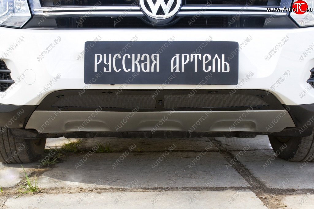 1 639 р. Защитная сетка решетки переднего бампера (Track & Field) РА Volkswagen Tiguan NF рестайлинг (2011-2017)  с доставкой в г. Горно‑Алтайск