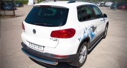 16 999 р. Одинарная защита заднего бампера из трубы диаметром 76 мм (Sport & Style) SLITKOFF  Volkswagen Tiguan  NF (2011-2017) рестайлинг  с доставкой в г. Горно‑Алтайск. Увеличить фотографию 2