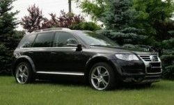 9 649 р. Накладки на колёсные арки CT Volkswagen Touareg GP дорестайлинг (2002-2007) (Неокрашенные)  с доставкой в г. Горно‑Алтайск. Увеличить фотографию 2