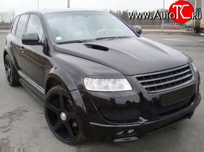 37 849 р. Пластиковый капот Techart Magnum Style 7L Volkswagen Touareg GP рестайлинг (2006-2010) (Неокрашенный)  с доставкой в г. Горно‑Алтайск