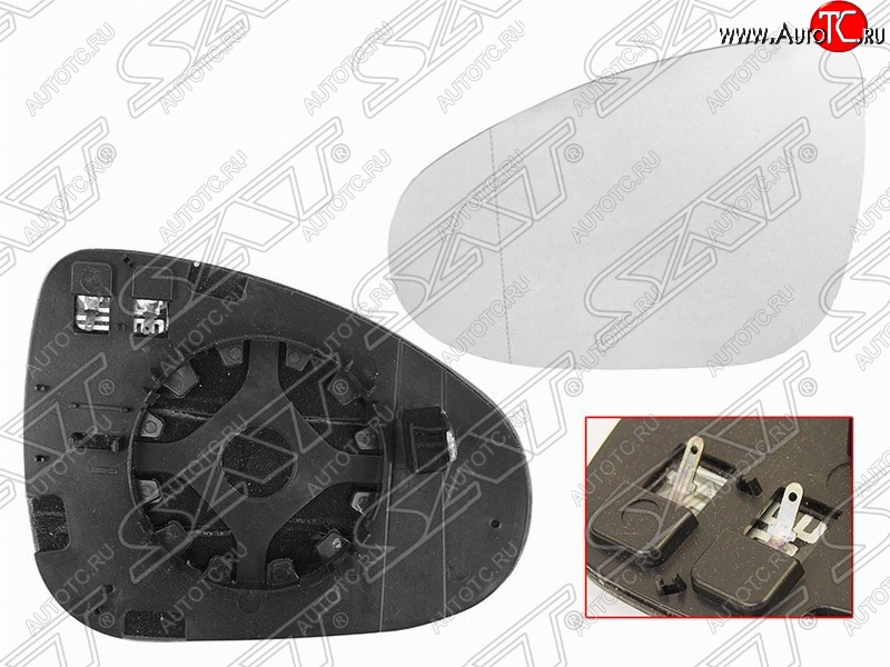 1 389 р. Правый зеркальный элемент зеркала заднего вида SAT (с подогревом) Volkswagen Touareg NF дорестайлинг (2010-2014)  с доставкой в г. Горно‑Алтайск