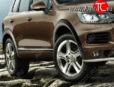 21 849 р. Накладки на колёсные арки CT v3 Volkswagen Touareg NF дорестайлинг (2010-2014) (Неокрашенные)  с доставкой в г. Горно‑Алтайск