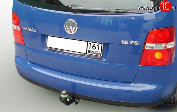 7 799 р. Фаркоп Лидер Плюс Volkswagen Touran 1T дорестайлинг минивэн (2003-2006) (Без электропакета)  с доставкой в г. Горно‑Алтайск