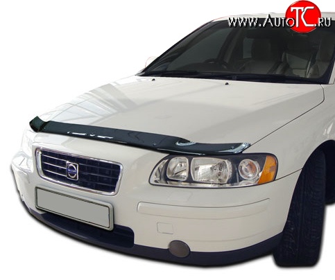 3 199 р. Дефлектор капота NovLine  Volvo S60  RS,RH седан (2000-2010) дорестайлинг, рестайлинг  с доставкой в г. Горно‑Алтайск