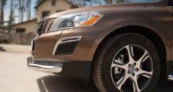 16 499 р. Одинарная защита переднего бампера диаметром 63 мм SLITKOFF  Volvo XC60 (2008-2013)  дорестайлинг  с доставкой в г. Горно‑Алтайск. Увеличить фотографию 3