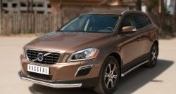 16 499 р. Одинарная защита переднего бампера диаметром 63 мм SLITKOFF  Volvo XC60 (2008-2013)  дорестайлинг  с доставкой в г. Горно‑Алтайск. Увеличить фотографию 4