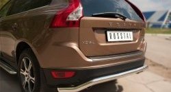 15 999 р. Защита заднего бампера (Ø63 мм волна, нержавейка) SLITKOFF  Volvo XC60 (2008-2013)  дорестайлинг  с доставкой в г. Горно‑Алтайск. Увеличить фотографию 6